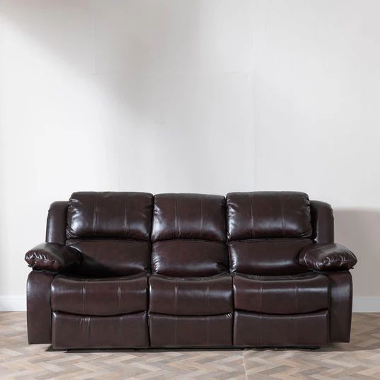 Shoreditch Leather Recliner Sofa Set