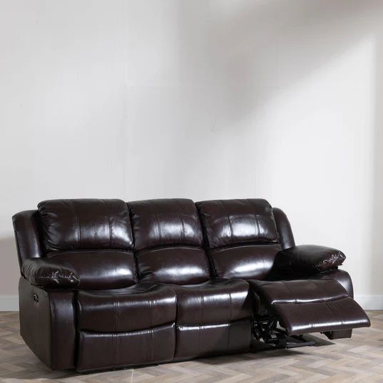 Shoreditch Leather Recliner Sofa Set
