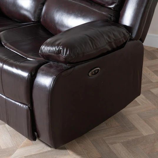 Shoreditch Leather Recliner Sofa Set