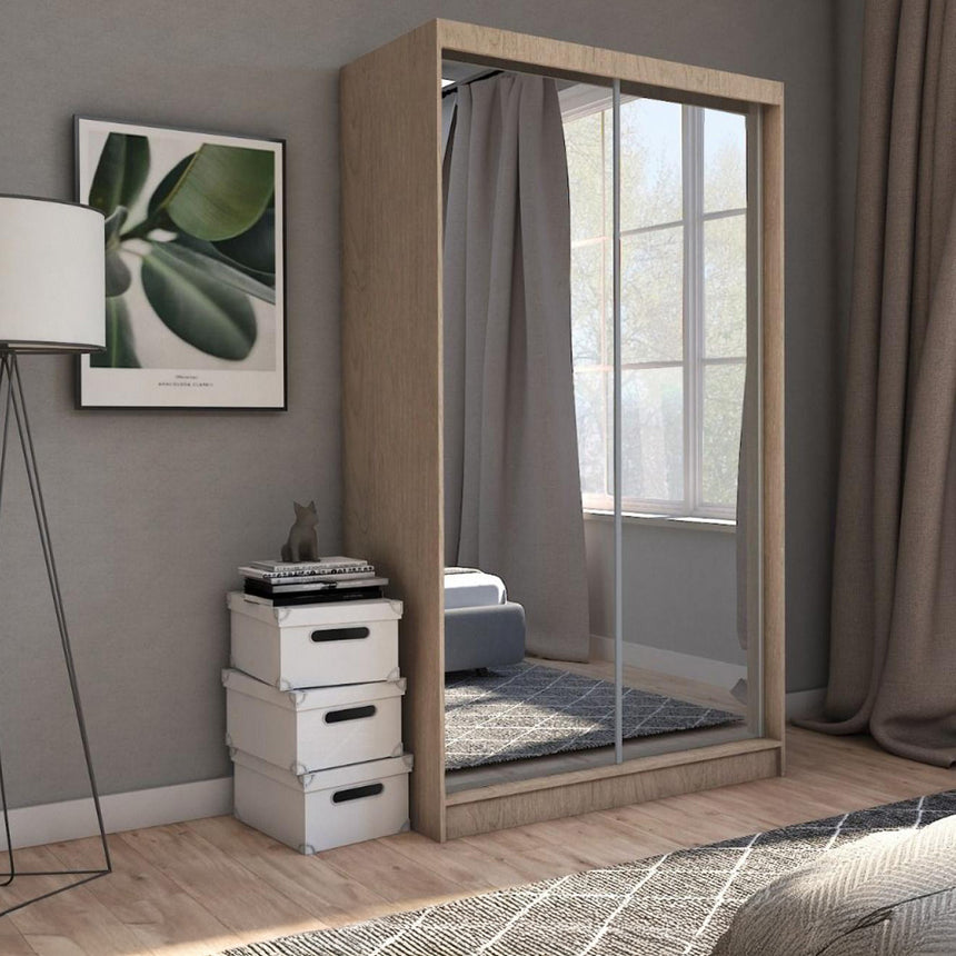 Burley Oak 2 Door Sliding Wardrobe