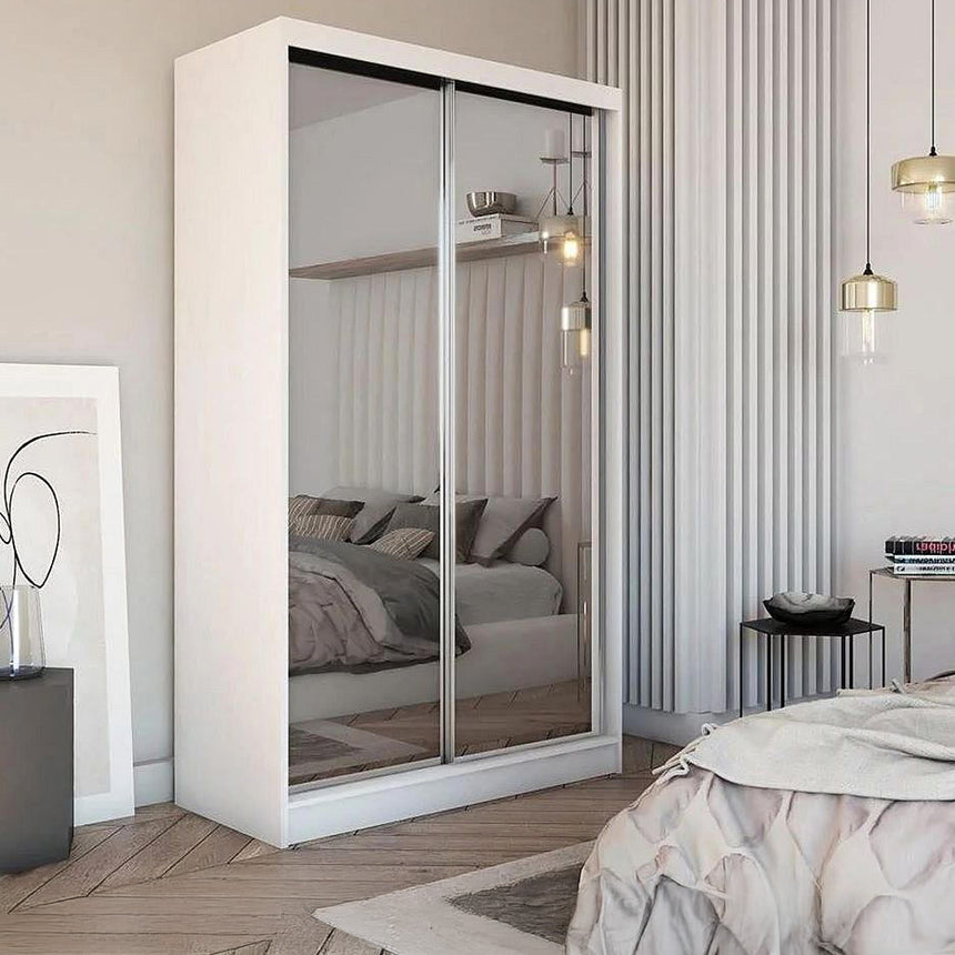 Burley White 2 Door Sliding Wardrobe