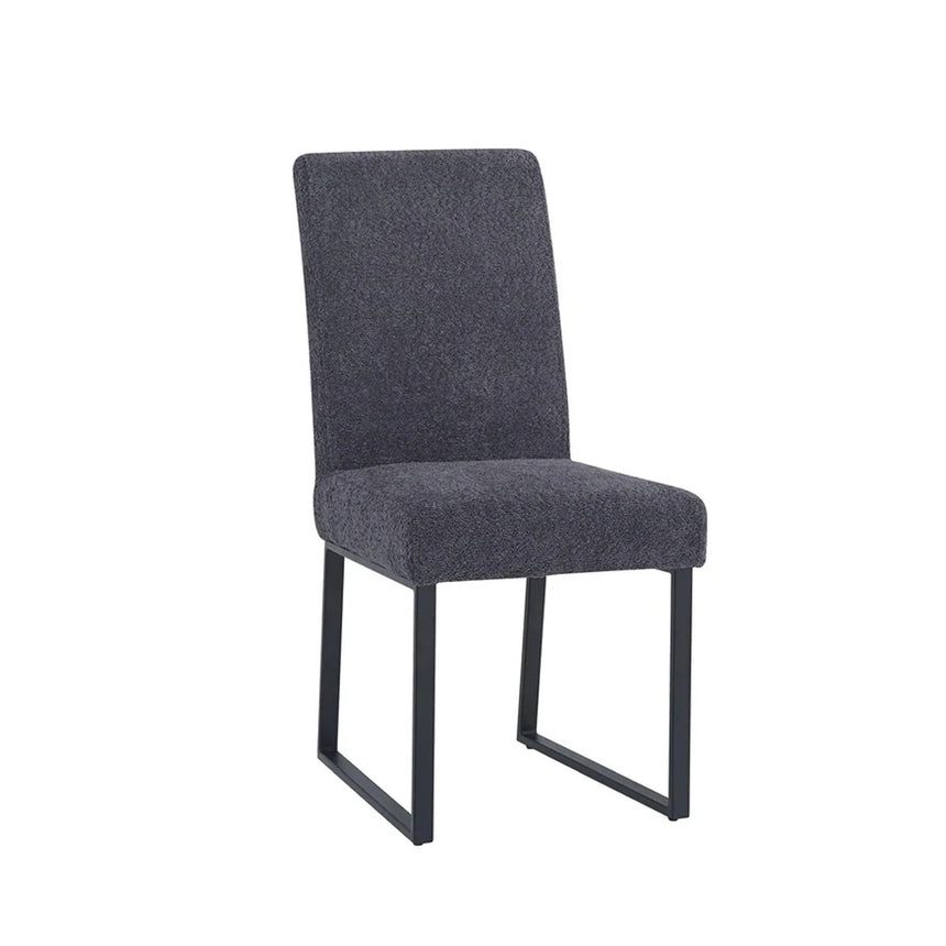 Janet Dark Grey Fabric Dining Chair