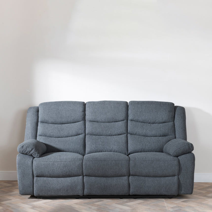 Angelo Fabric 3 Seater Recliner Sofa