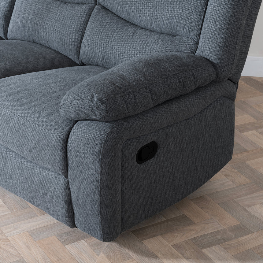 Angelo Fabric 3 Seater Recliner Sofa