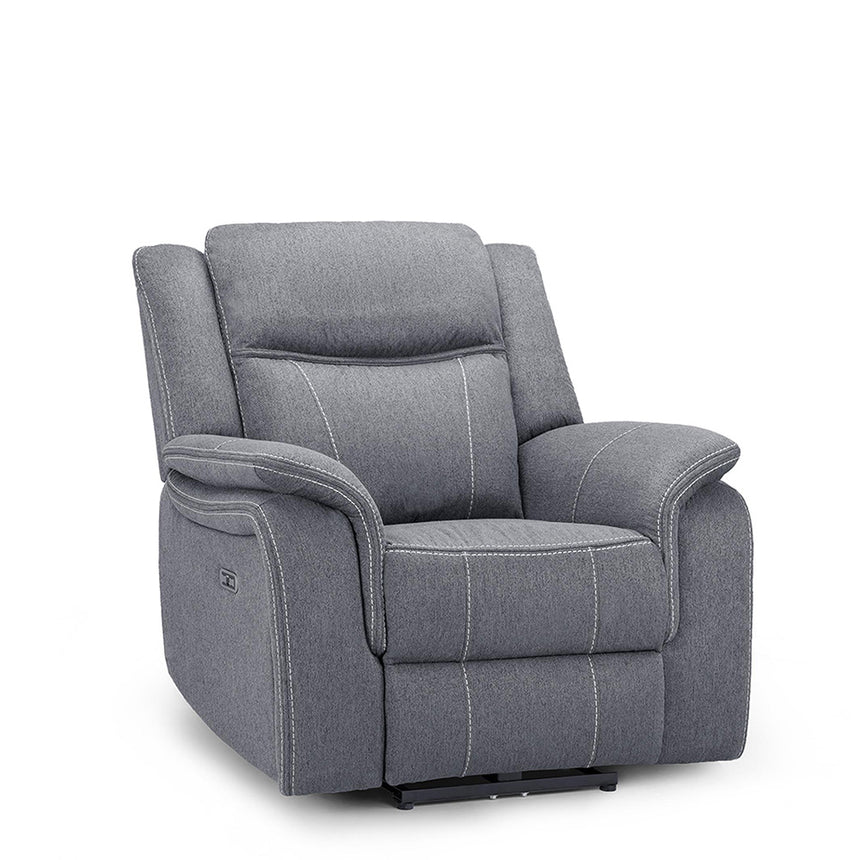 Calabasas Tech Grey Fabric Armchair