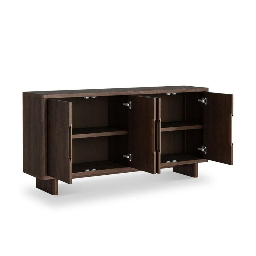 California Dark Oak 4 Door Large Sideboard - 160cm
