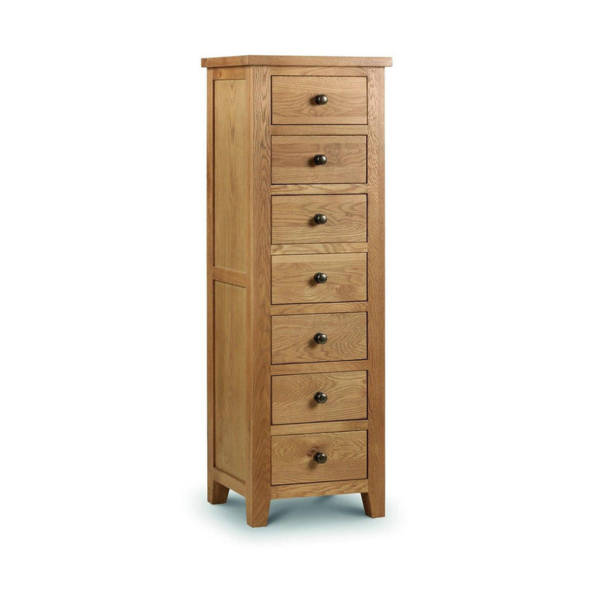 California Oak 7 Drawer Tall Chest