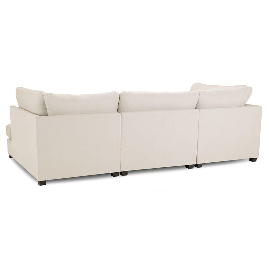 Blake Classic Beige Fabric U Shape Corner Sofa Suite