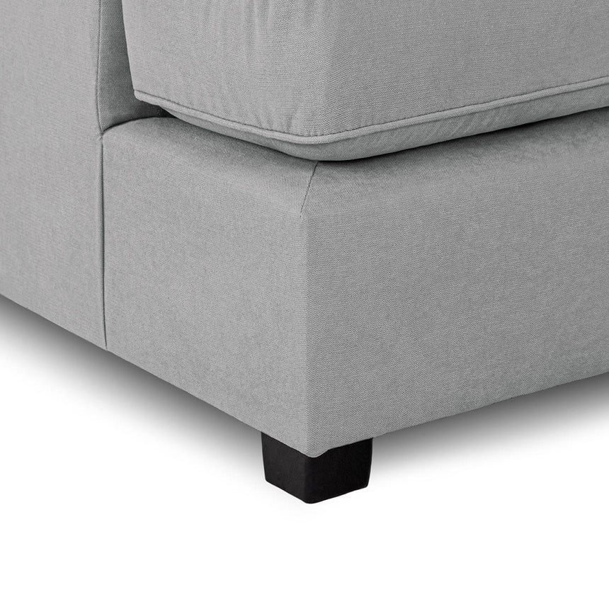Blake Classic Grey Fabric U Shape Corner Sofa Suite
