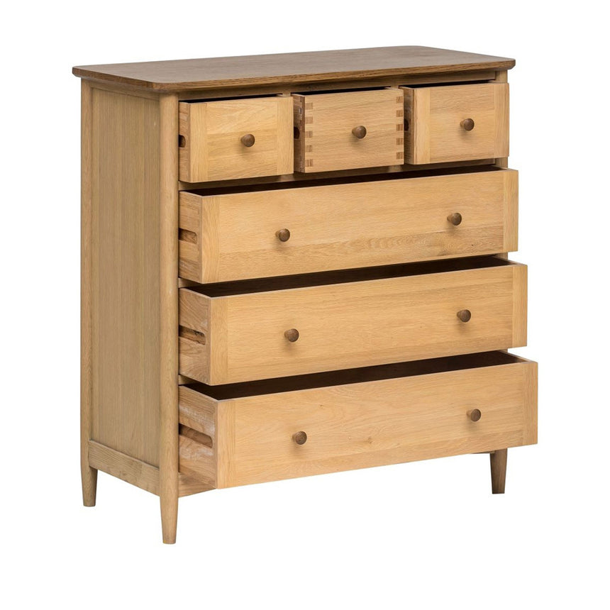 Connecticut Natural Oak 3 Over 3 Drawer Chest