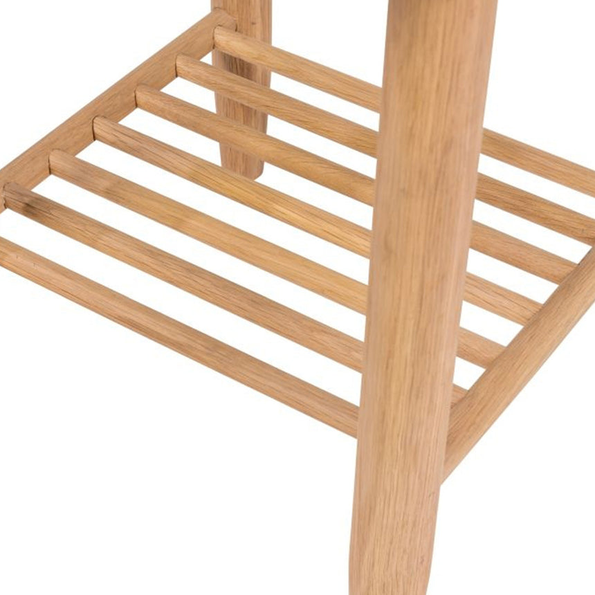 Connecticut Natural Oak 1 Drawer Round Bedside Table