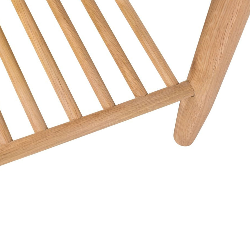 Connecticut Natural Oak 1 Drawer Round Bedside Table