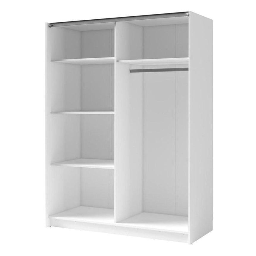 Brona White Oak 2 Door Sliding Wardrobe