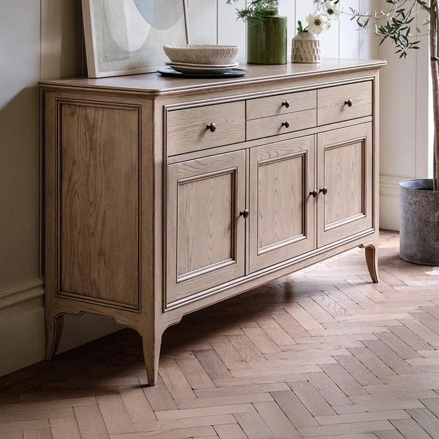 Delaware Oak Large 3 Door Sideboard - 152.8cm