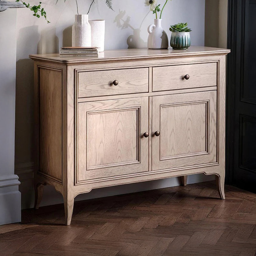 Delaware Oak Medium 2 Door Sideboard - 107.4cm