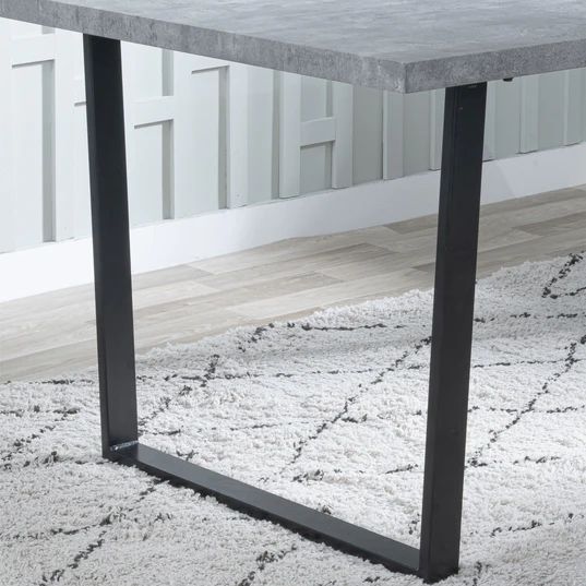 Kimberly 6 Seater Dining Table with U Legs - 180cm