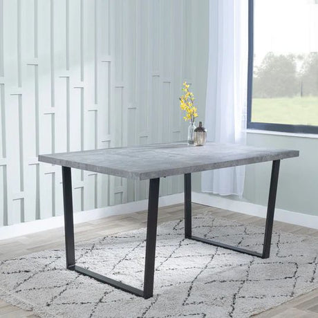 Kimberly 6 Seater Dining Table with U Legs - 180cm