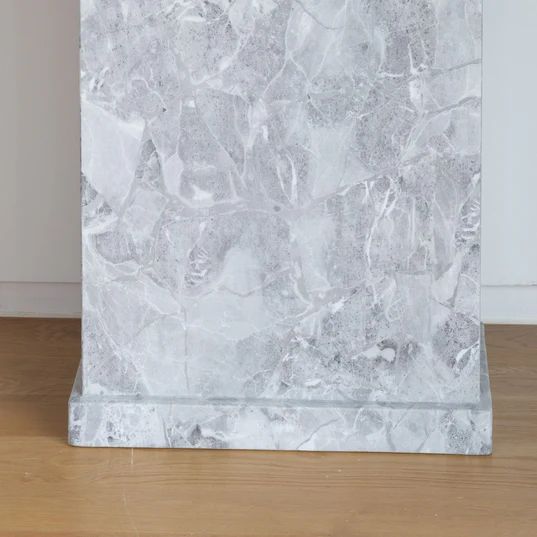 Genoa Marble Console Table with Pedestal Base