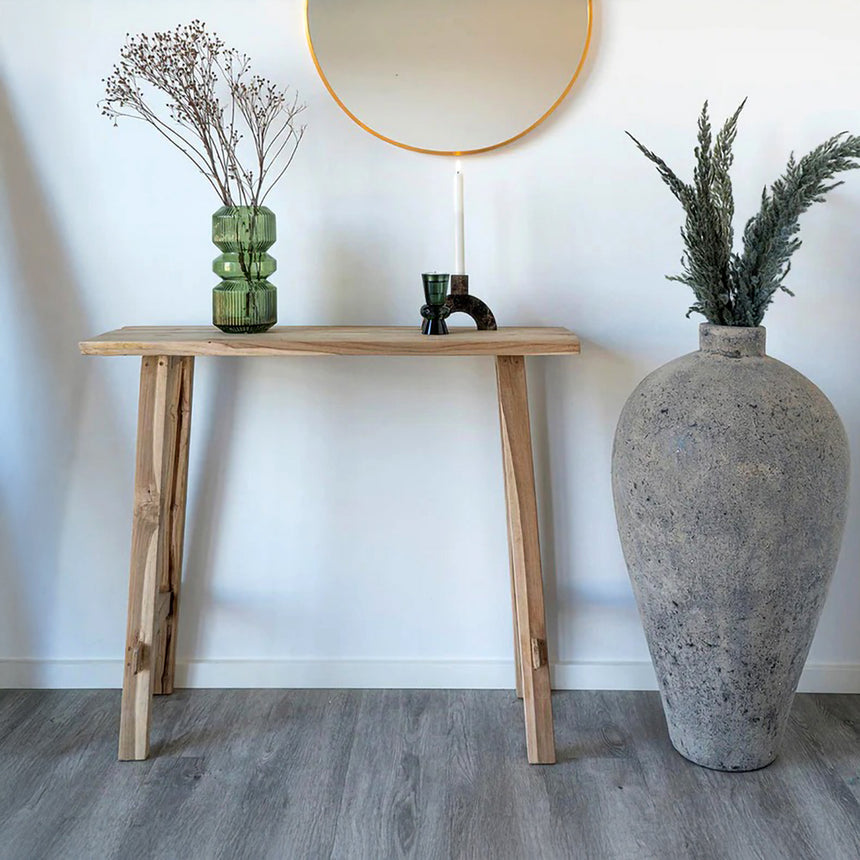 Girona Natural Teak Wood Console Table