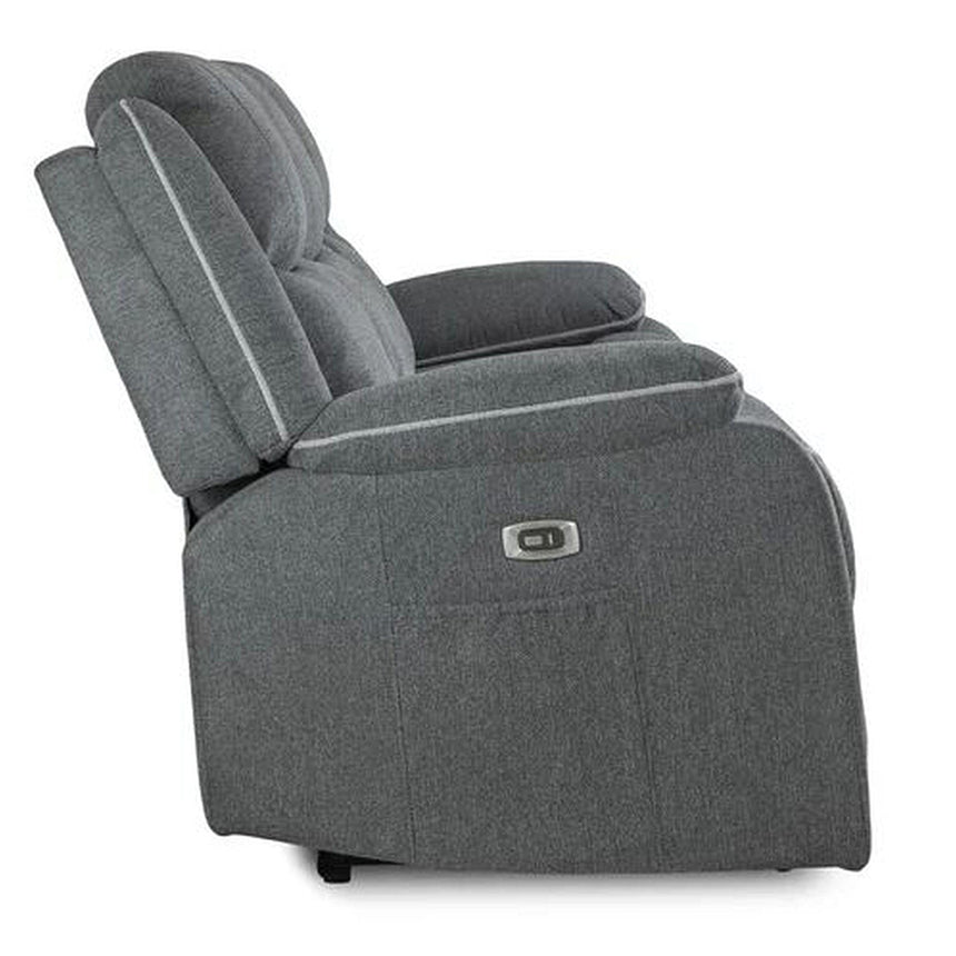 Calliope Graphite Fabric Electric Recliner 3+2 Seater Sofa