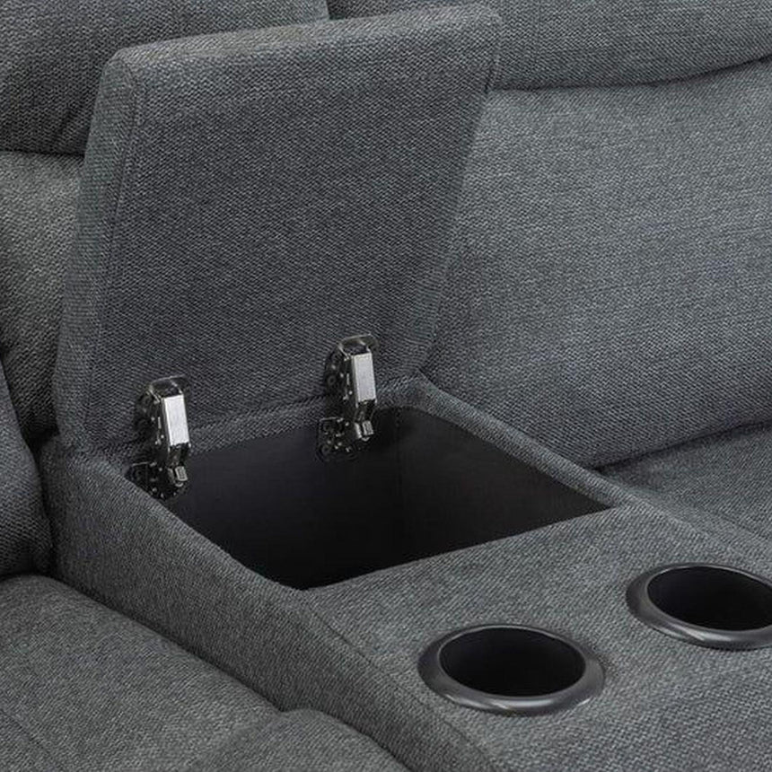 Calliope Graphite Fabric Electric Recliner 3+2 Seater Sofa