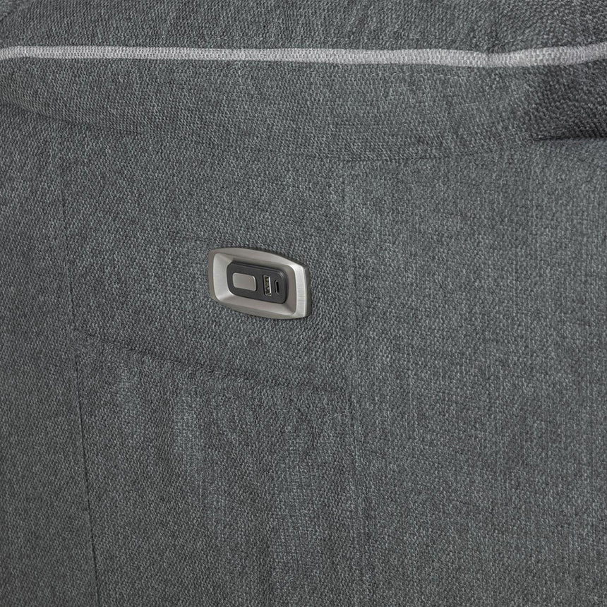 Calliope Graphite Fabric Electric Recliner 3+2 Seater Sofa