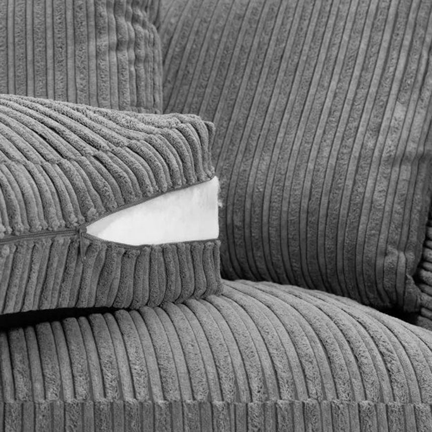 Calverton Jumbo Grey Right Hand Facing Corner Sofa