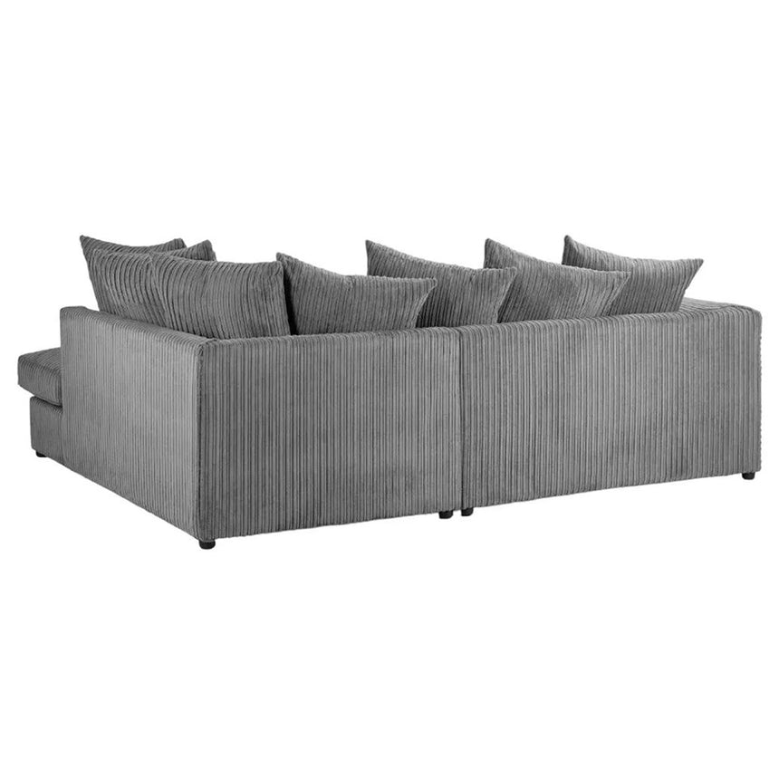 Calverton Jumbo Grey Right Hand Facing Corner Sofa