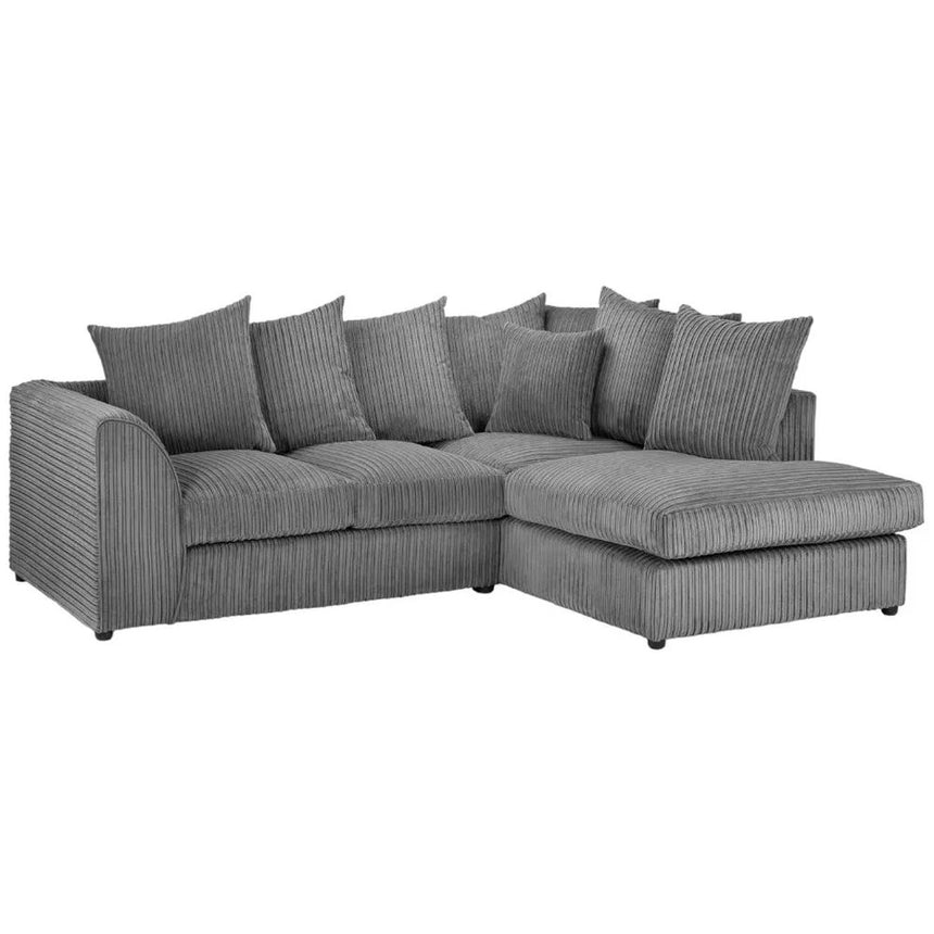 Calverton Jumbo Grey Right Hand Facing Corner Sofa