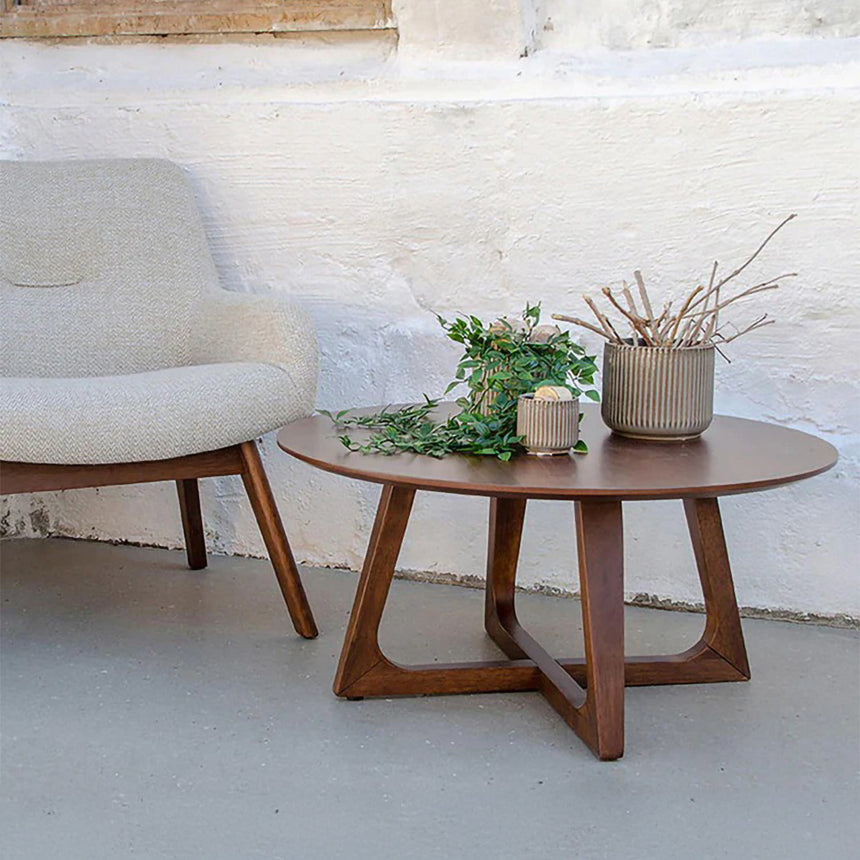 Hellerup Walnut Round Coffee Table