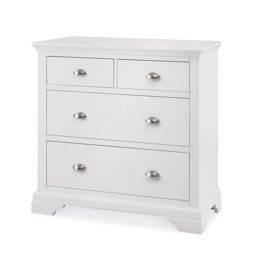 Jersey White 2+2 Drawer Chest