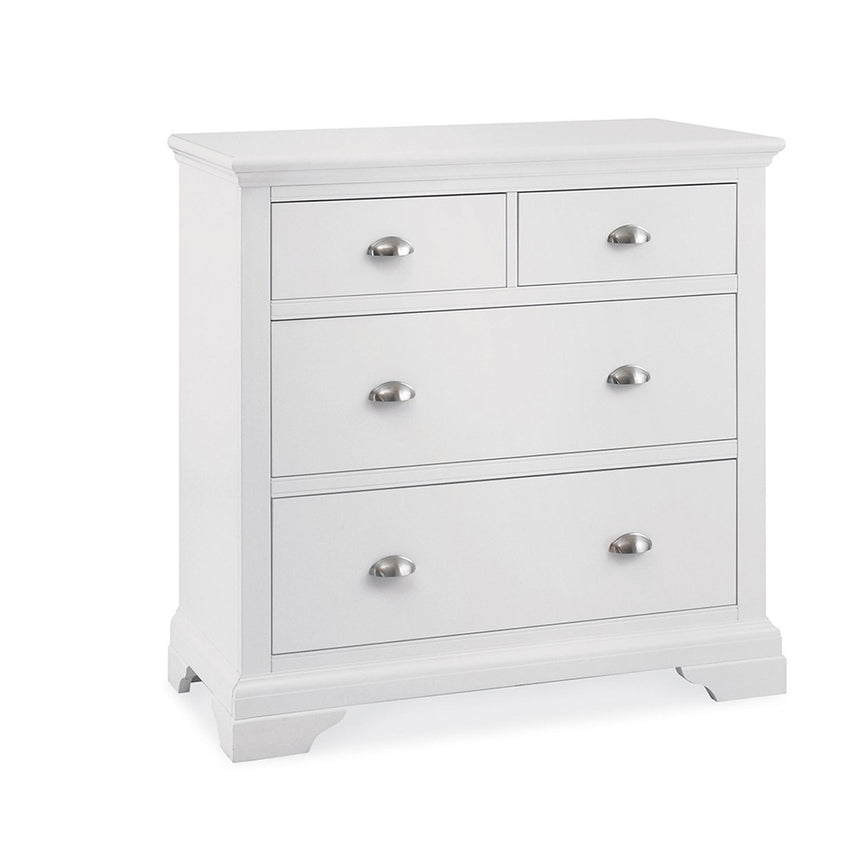 Jersey White 2+2 Drawer Chest