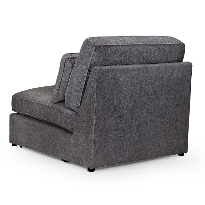Carmel Grey Fabric Modular Armless Chair
