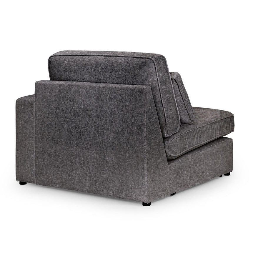 Carmel Grey Fabric Right Hand Facing Modular Arm Chair