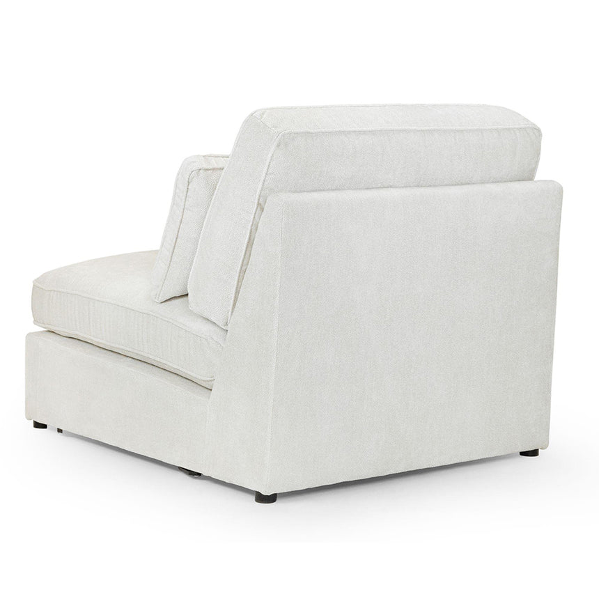 Carmel Ivory Fabric Modular Armless Chair
