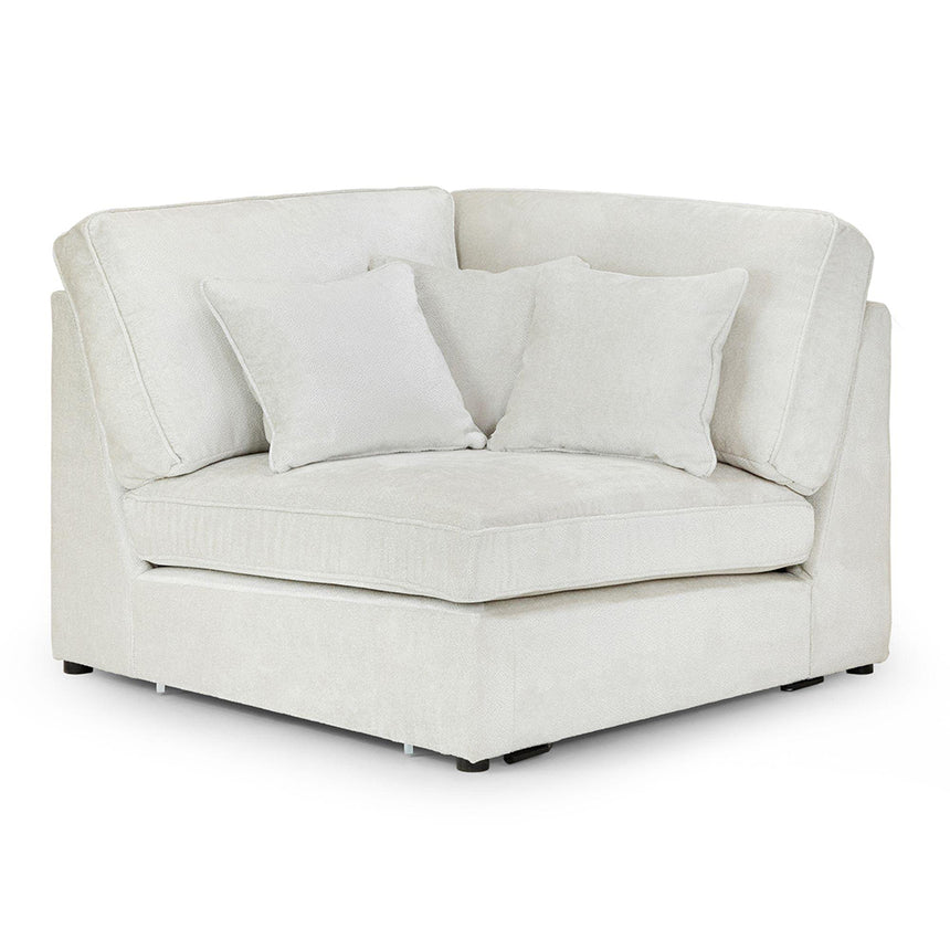Carmel Ivory Fabric Modular Corner Sofa