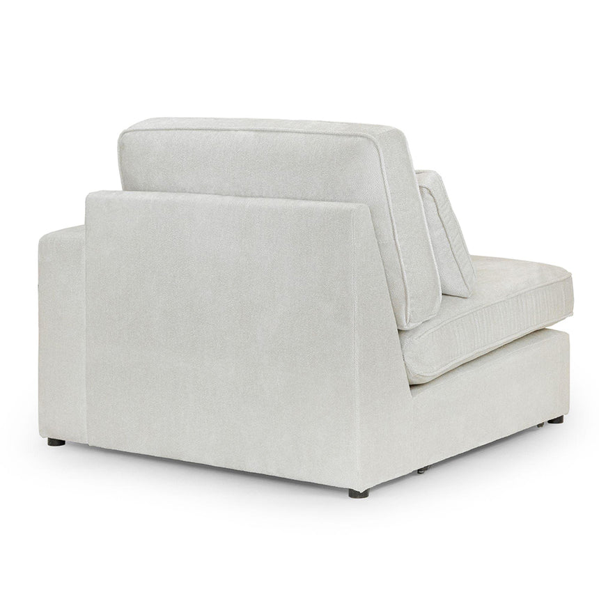 Carmel Ivory Fabric Right Hand Facing Modular Arm Chair