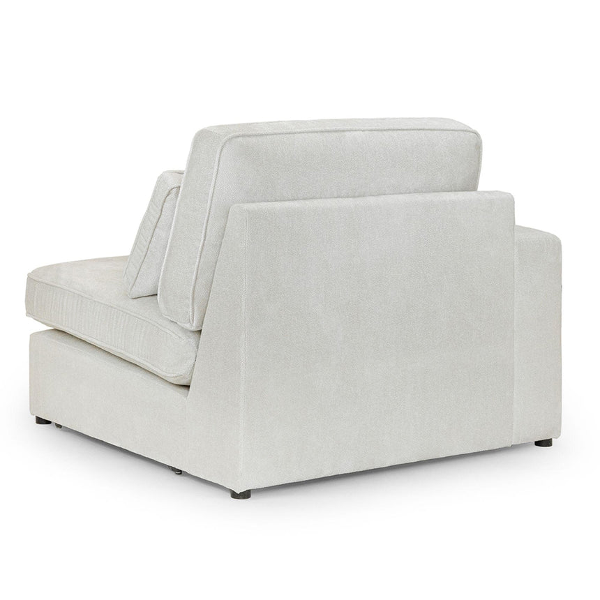 Carmel Ivory Fabric Left Hand Facing Modular Arm Chair