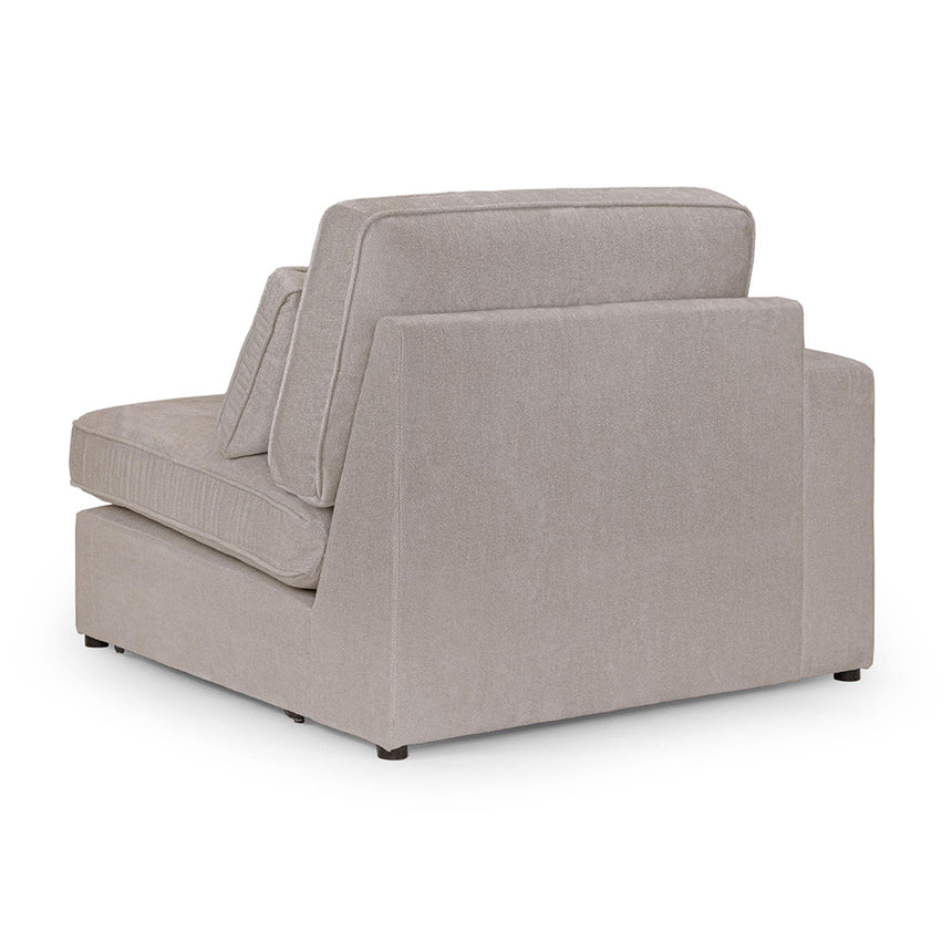 Carmel Mocha Fabric Left Hand Facing Modular Arm Chair