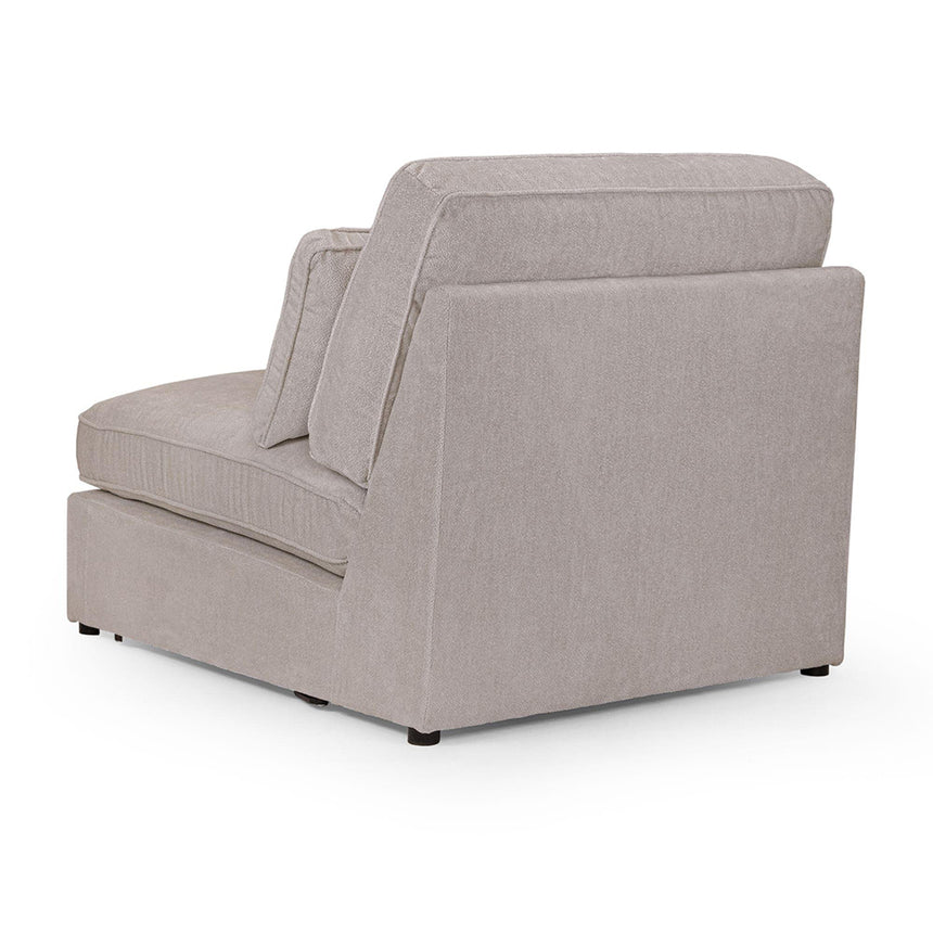 Carmel Mocha Fabric Modular Armless Chair
