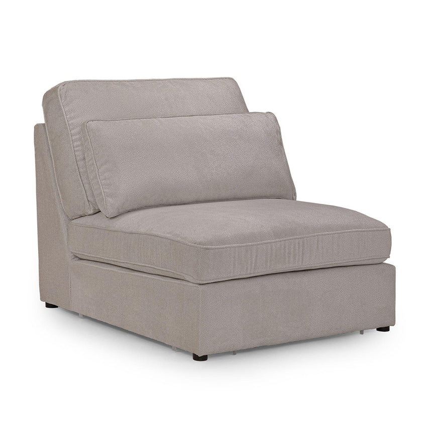 Carmel Mocha Fabric Modular Armless Chair