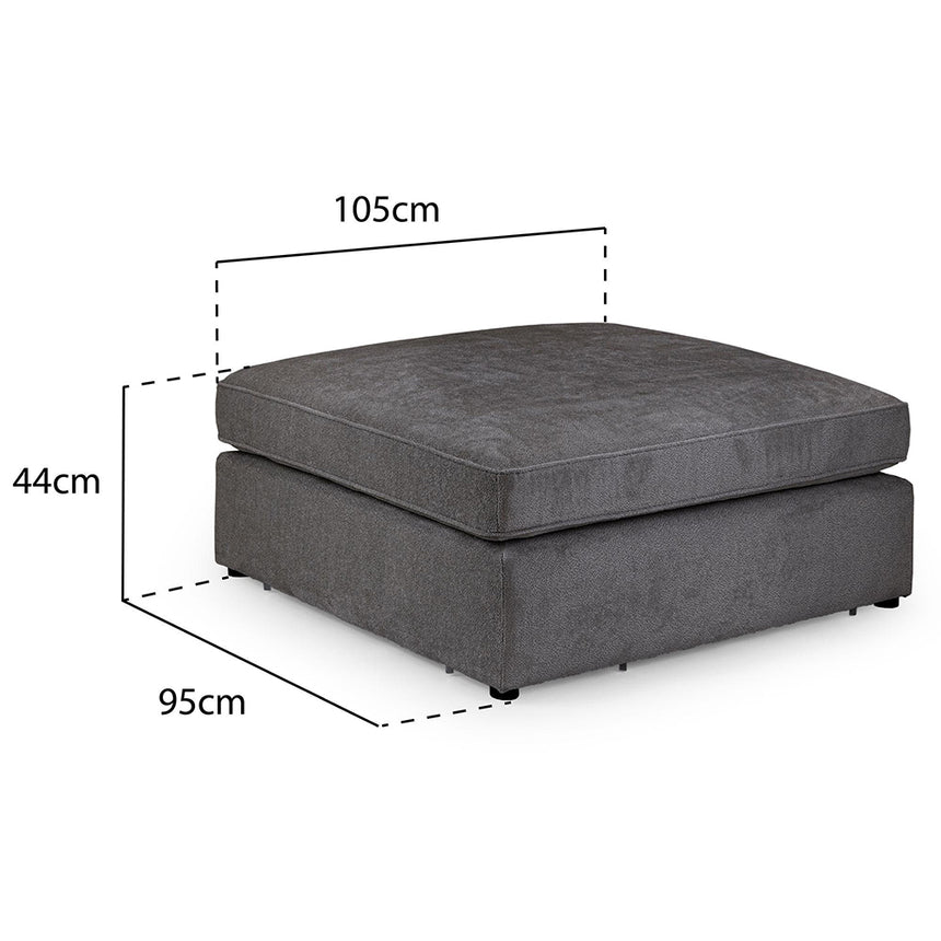Carmel Mocha Fabric Modular Footstool