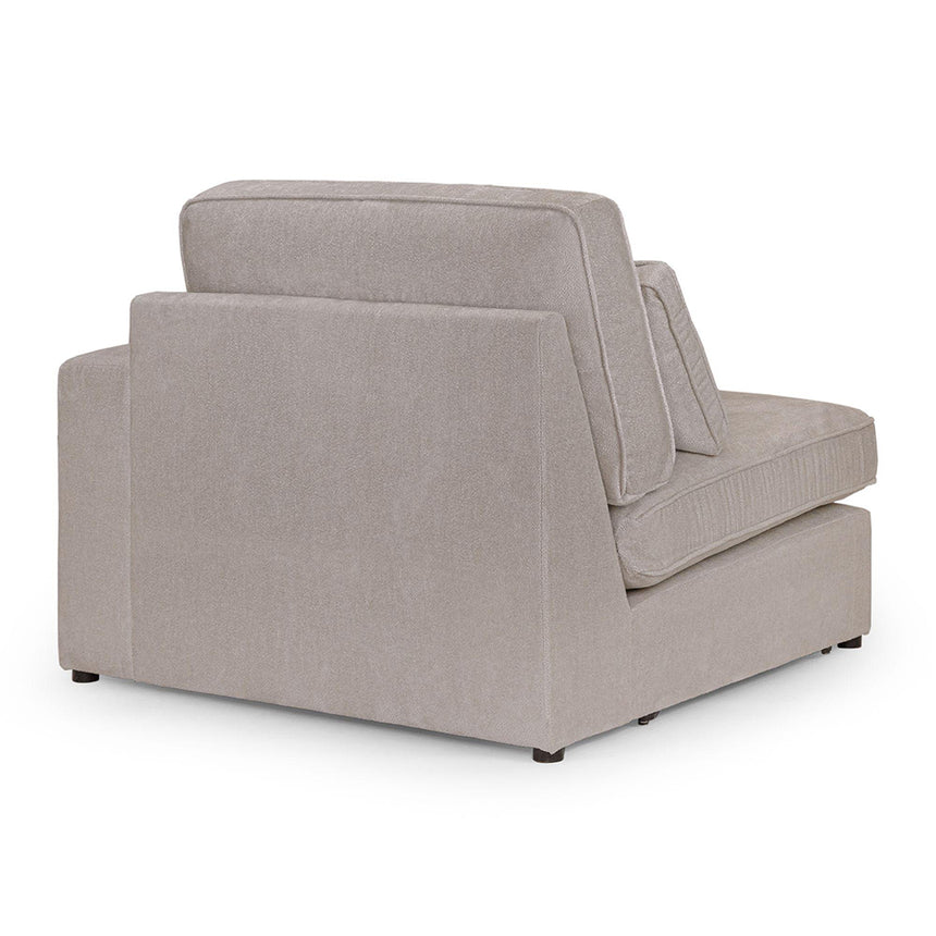 Carmel Mocha Fabric Right Hand Facing Modular Arm Chair