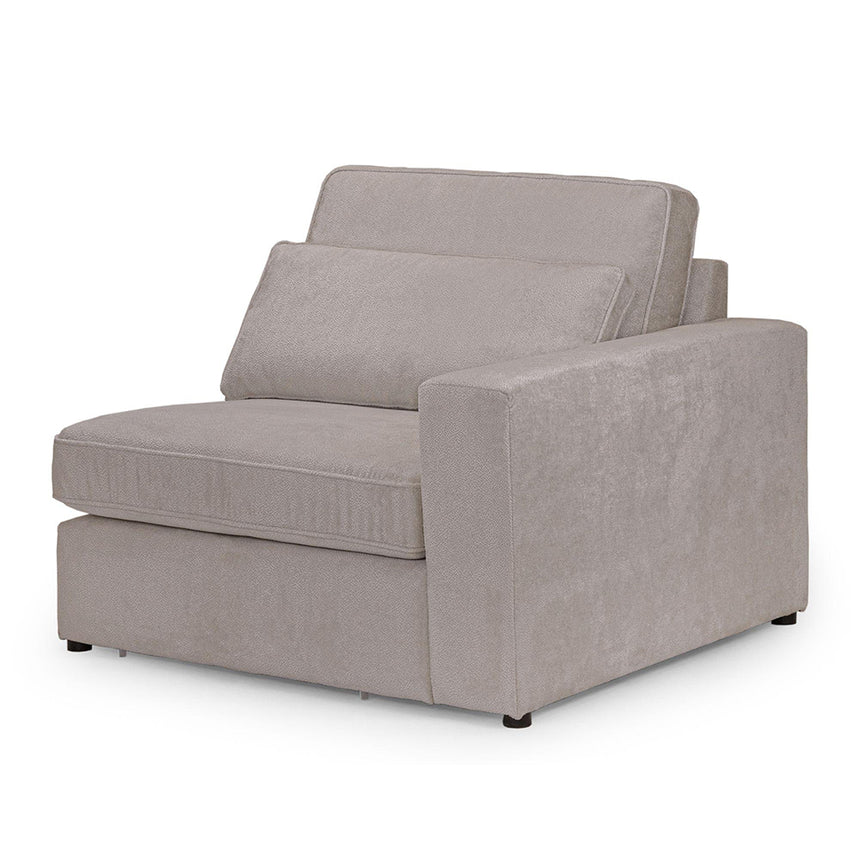 Carmel Mocha Fabric Right Hand Facing Modular Arm Chair