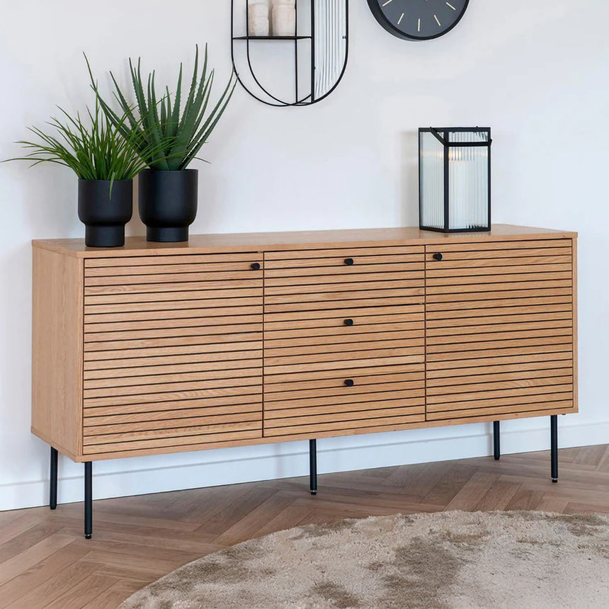 Kyoto Oak 2 Door Medium Sideboard - 150cm