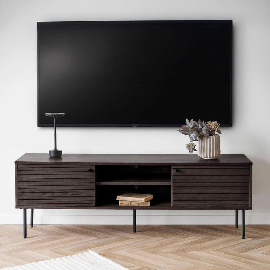 Kyoto Smoked Oak 150cm Storage Large TV Unit