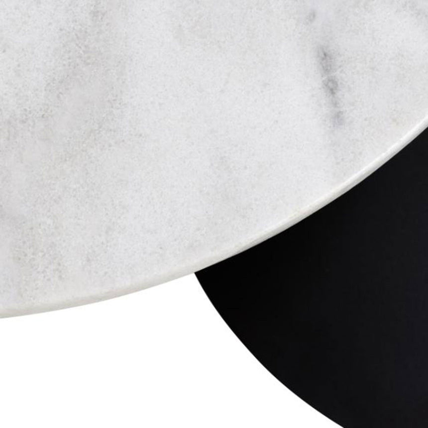 Lahti Coffee Table - 3 Tier - Round - White Marble