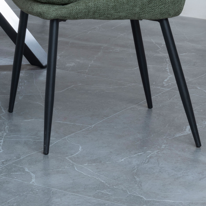 Stansbury Fabric Dining Chair with Black Legs