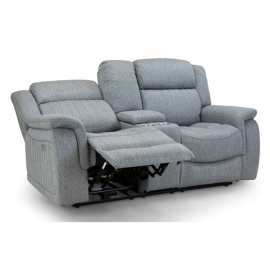 Cavendish Grey Fabric 2 Seater Recliner Sofa