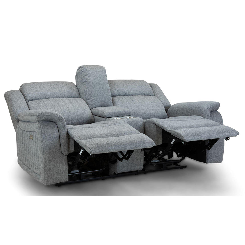 Cavendish Grey Fabric 2 Seater Recliner Sofa